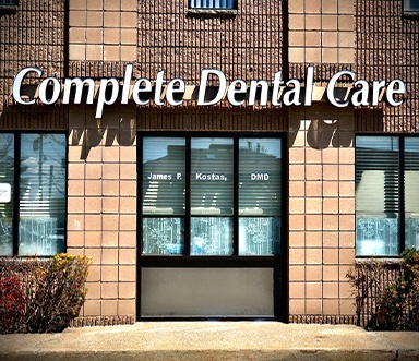 Outside view of Complete Dental Care dental office building