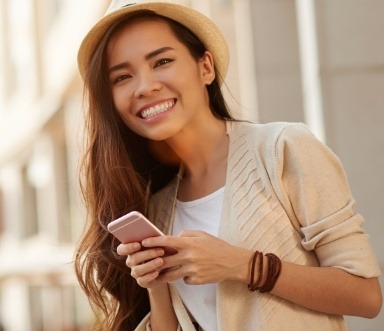 Happy and smiling woman