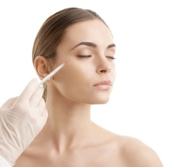 Dental patient receiving Botox injections