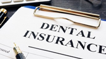 dental insurance form on a table