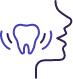 Icon of a tooth surrounded by pain lines