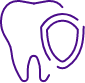 Animated tooth with shield