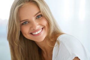 attractive woman smiling
