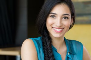 young woman smiling