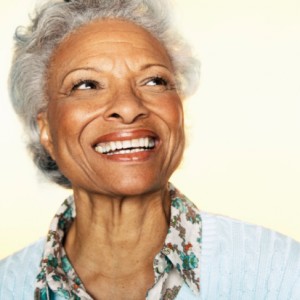 woman smiling showing great dentures burlington loves from Complete dental care